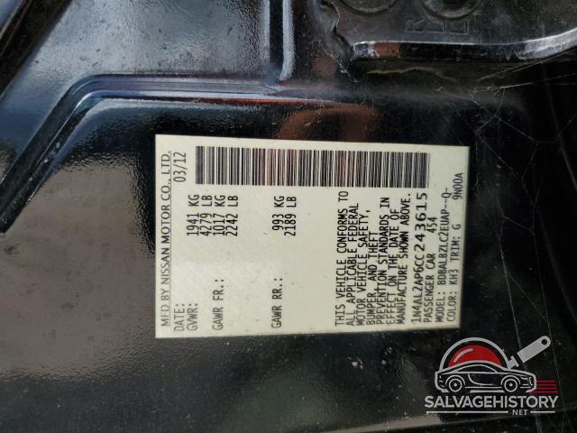 1N4AL2AP6CC243615 2012 NISSAN ALTIMA photo no. 12