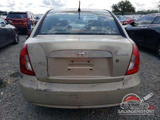 KMHCN46C36U059998 2006 HYUNDAI ACCENT photo no. 6