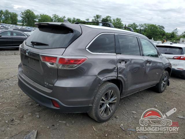 5TDJKRFH6GS331804 2016 TOYOTA HIGHLANDER photo no. 3