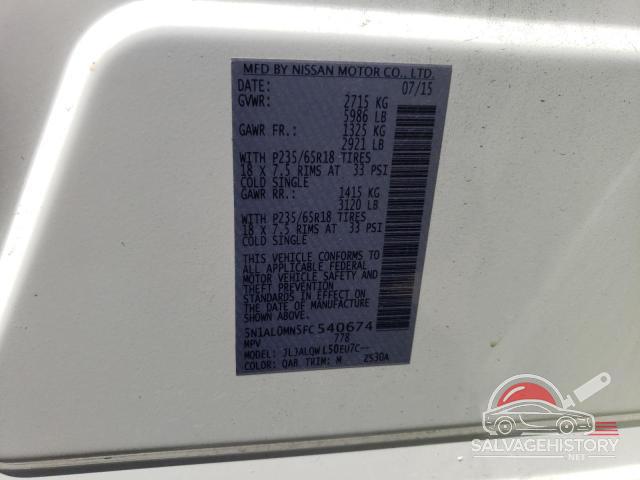 5N1AL0MN5FC540674 2015 INFINITI QX60 photo no. 13