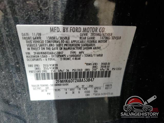 2FMHK6DT2ABA53847 2010 FORD FLEX photo no. 13