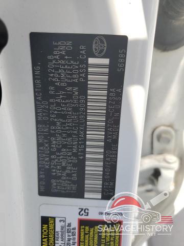 4T1G11AKXLU929090 2020 TOYOTA CAMRY photo no. 13