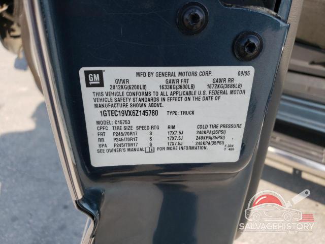 1GTEC19VX6Z145780 2006 GMC SIERRA photo no. 12