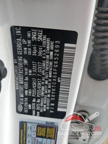 5XYKTCA66FG652693 2015 KIA SORENTO photo no. 13