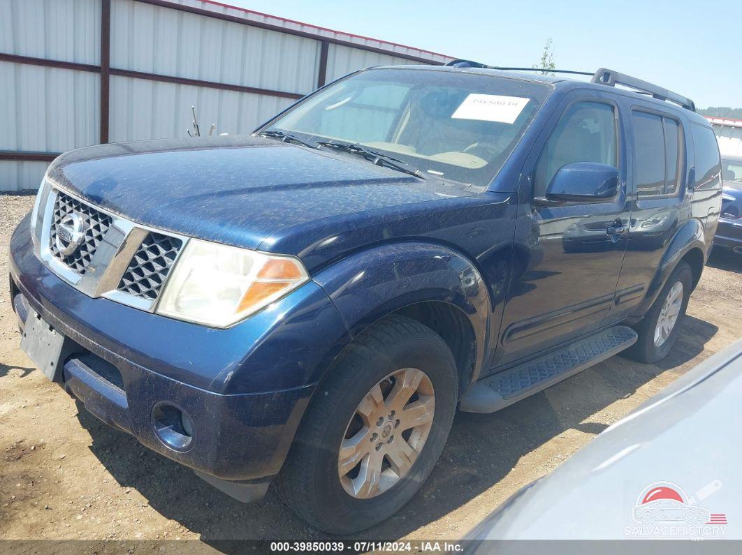 5N1AR18U06C612760 2006 NISSAN PATHFINDER photo no. 2