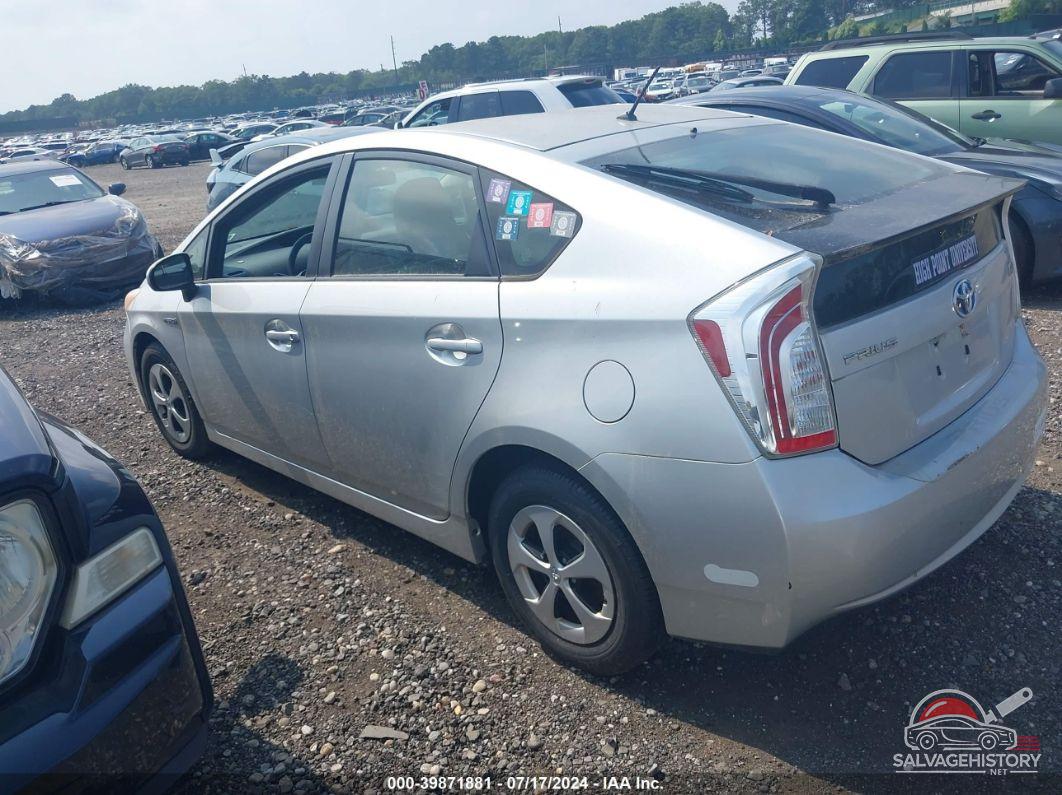JTDKN3DUXD5631324 2013 TOYOTA PRIUS photo no. 3