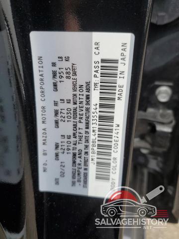 JM1BPBBL4M1335544 2021 MAZDA 3 photo no. 12