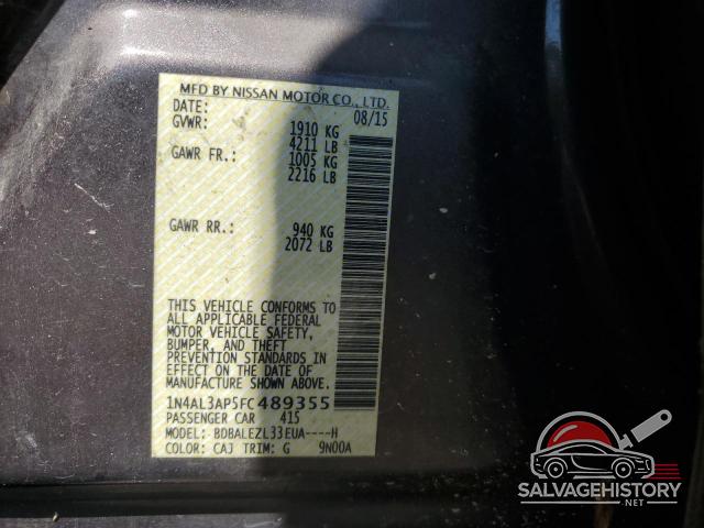 1N4AL3AP5FC489355 2015 NISSAN ALTIMA photo no. 12