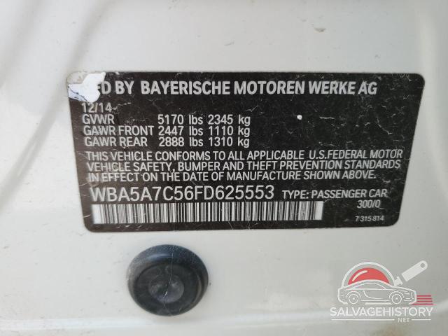 WBA5A7C56FD625553 2015 BMW 5 SERIES photo no. 12