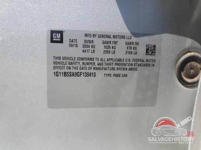 1G11B5SA8GF139410 2016 CHEVROLET MALIBU photo no. 12