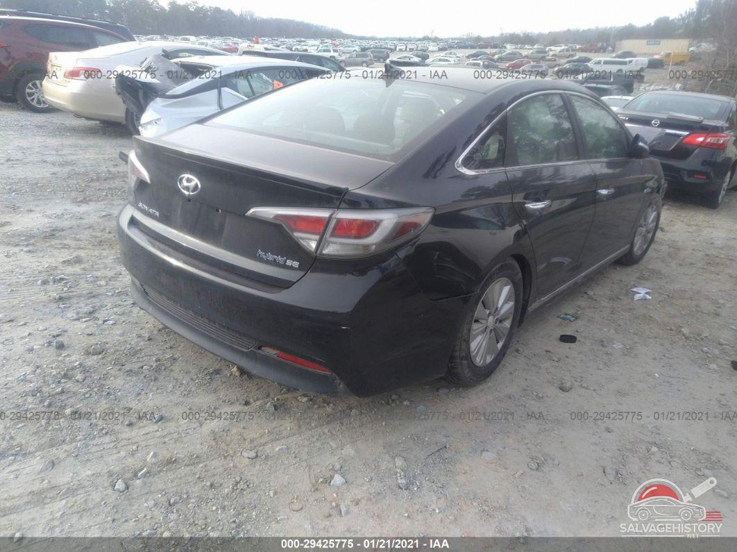 KMHE24L14GA014706 2016 HYUNDAI SONATA HYBRID photo no. 4
