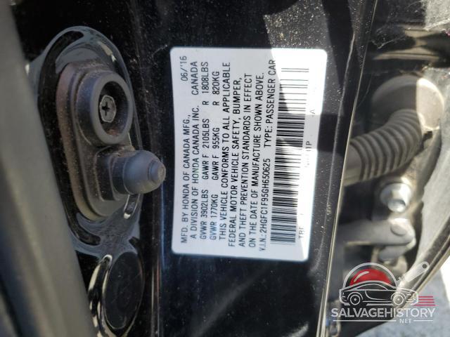 2HGFC1F95GH650625 2016 HONDA CIVIC photo no. 12