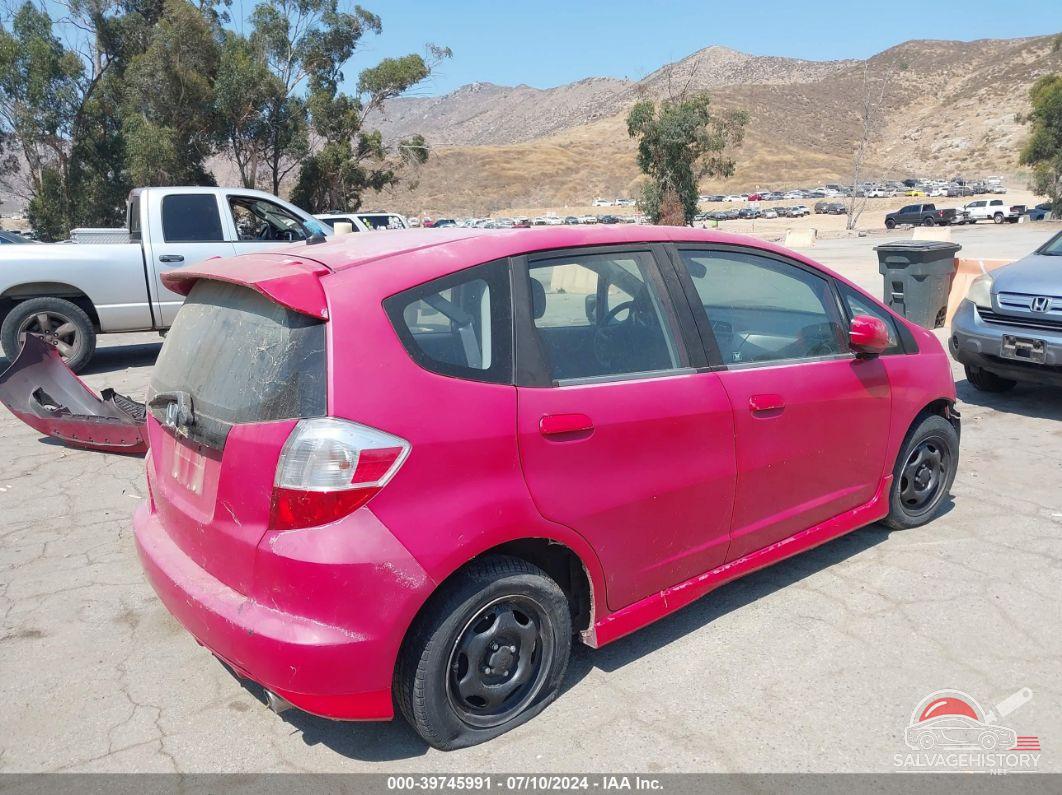 JHMGE8H44AC023673 2010 HONDA FIT photo no. 4