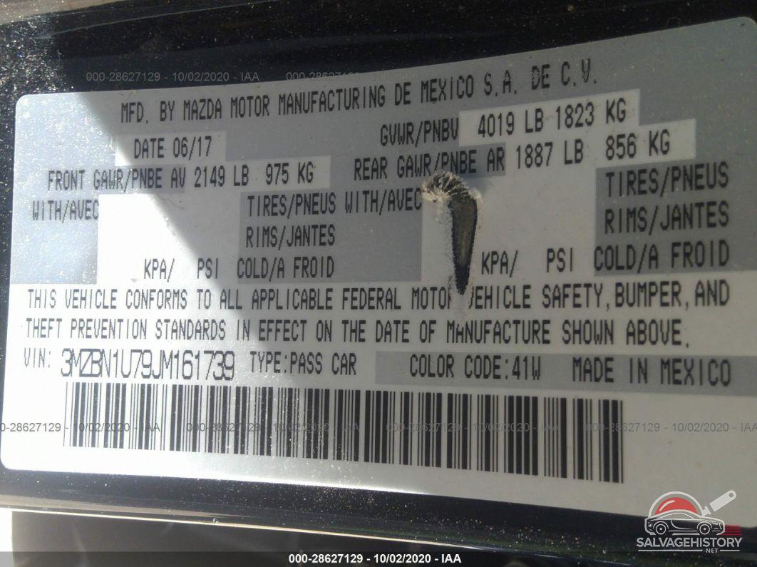 3MZBN1U79JM161739 2018 MAZDA MAZDA3 4-DOOR photo no. 9