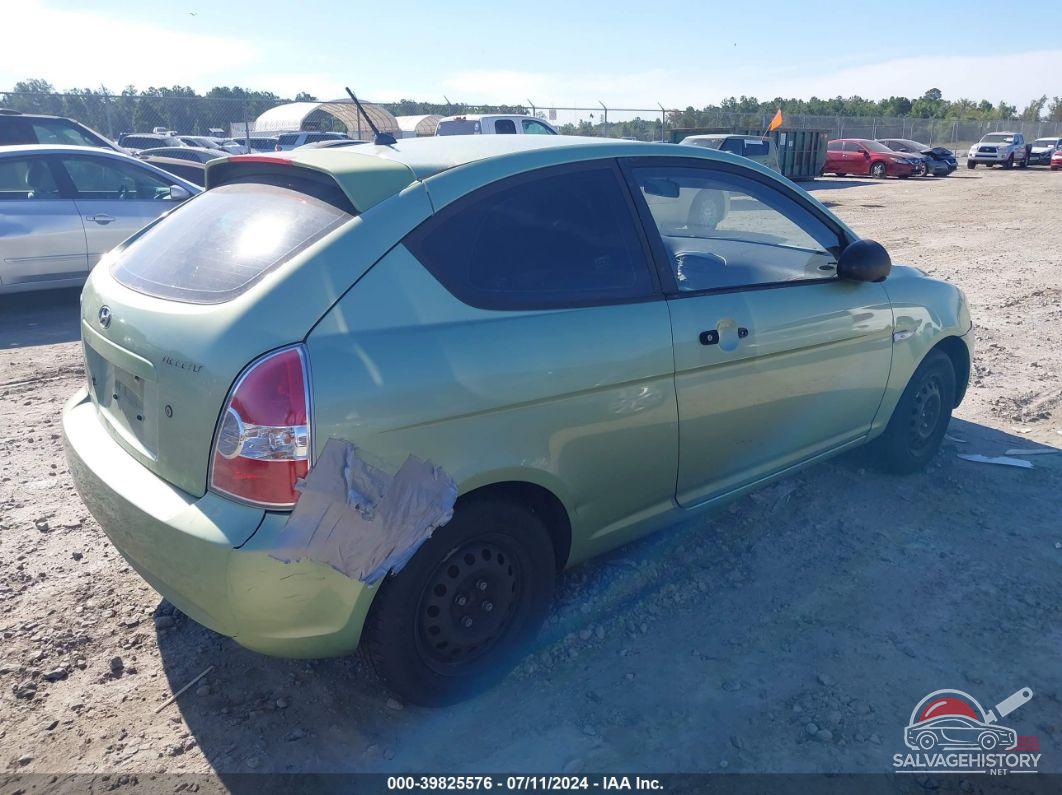 KMHCM36C07U002365 2007 HYUNDAI ACCENT photo no. 4