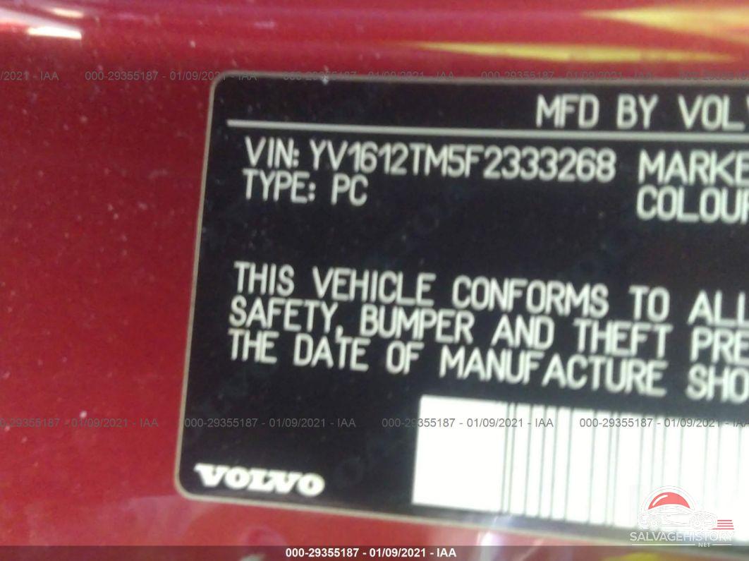 YV1612TM5F2333268 2015 VOLVO S60 photo no. 9