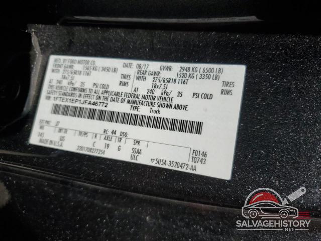 1FTEX1EP1JFA46772 2018 FORD F-150 photo no. 13