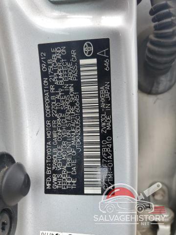 JTDKN3DU5C1606451 2012 TOYOTA PRIUS photo no. 12