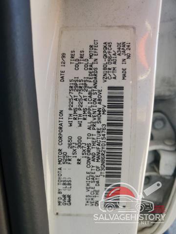 JT3GN86R2Y0154763 2000 TOYOTA 4RUNNER photo no. 14