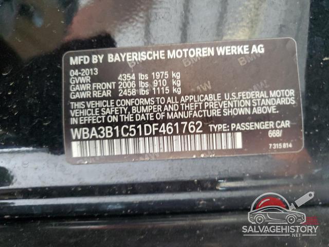 WBA3B1C51DF461762 2013 BMW 3 SERIES photo no. 13