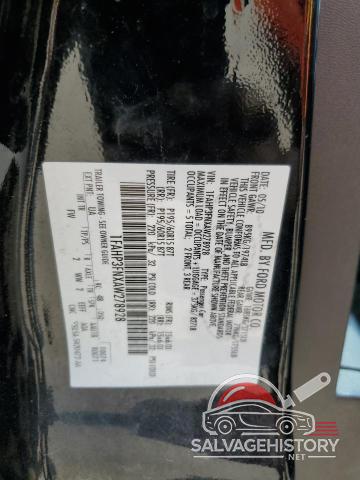 1FAHP3FNXAW278928 2010 FORD FOCUS photo no. 12