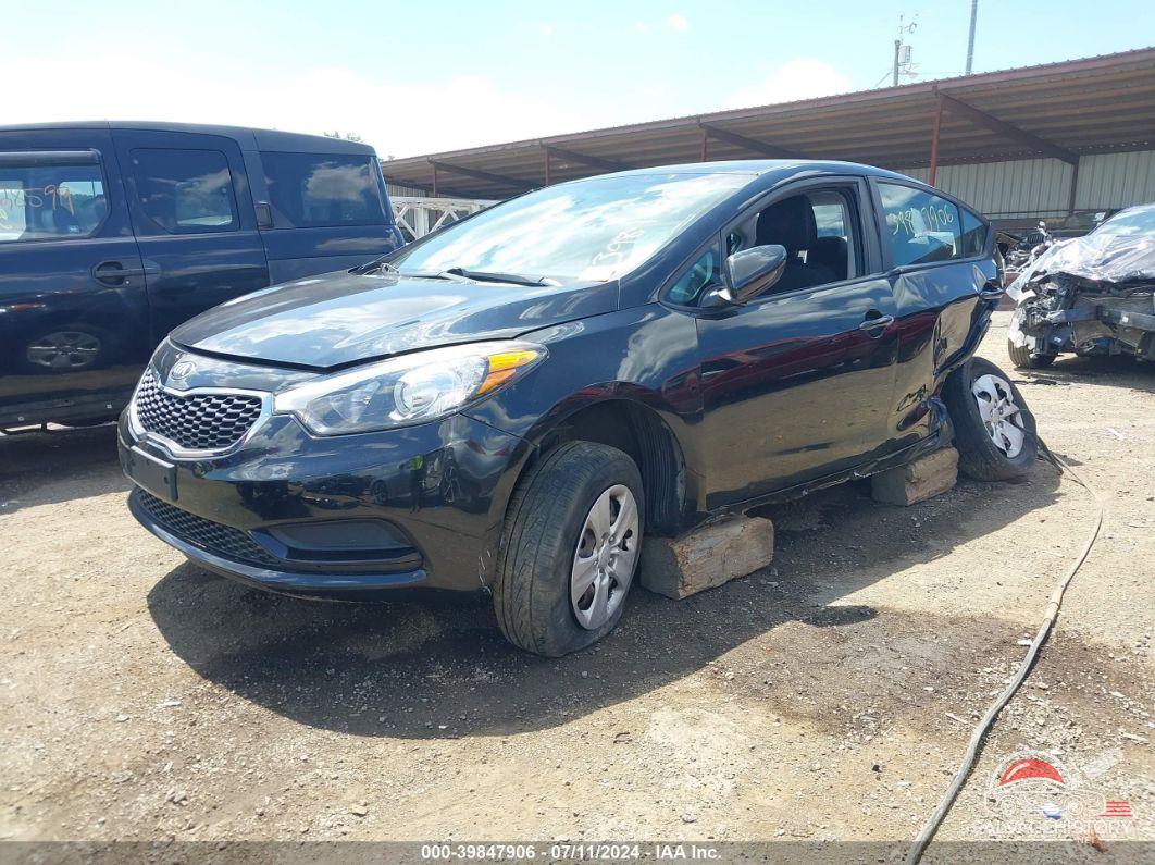 KNAFK4A69G5614814 2016 KIA FORTE photo no. 2