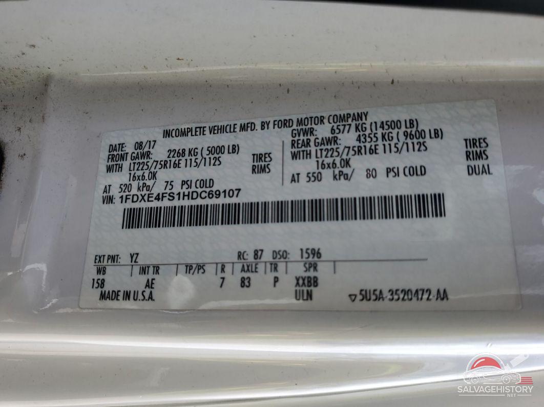 1FDXE4FS1HDC69107 2017 FORD ECONOLINE photo no. 10