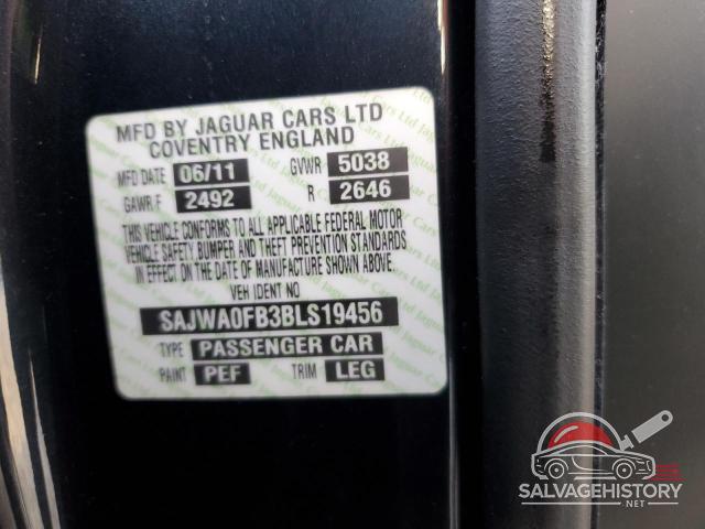 SAJWA0FB3BLS19456 2011 JAGUAR XF photo no. 12