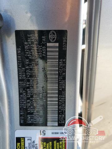 4T1B11HKXJU116250 2018 TOYOTA CAMRY photo no. 13