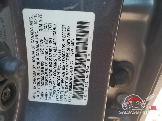 2HKRM4H44GH712177 2016 HONDA CRV photo no. 12