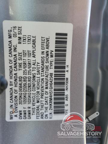 2HKRM4H51GH642548 2016 HONDA CRV photo no. 13