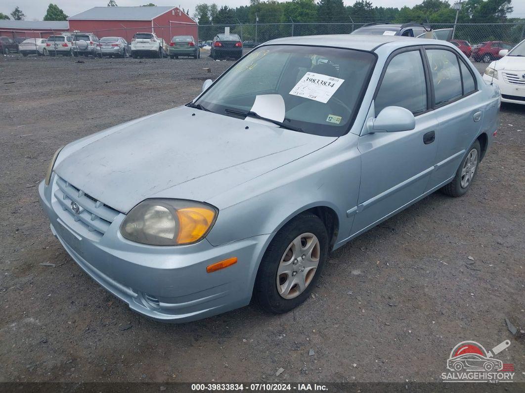 KMHCG45C73U475835 2003 HYUNDAI ACCENT photo no. 5