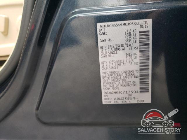 5N1AR2MM3FC717594 2015 NISSAN PATHFINDER photo no. 13