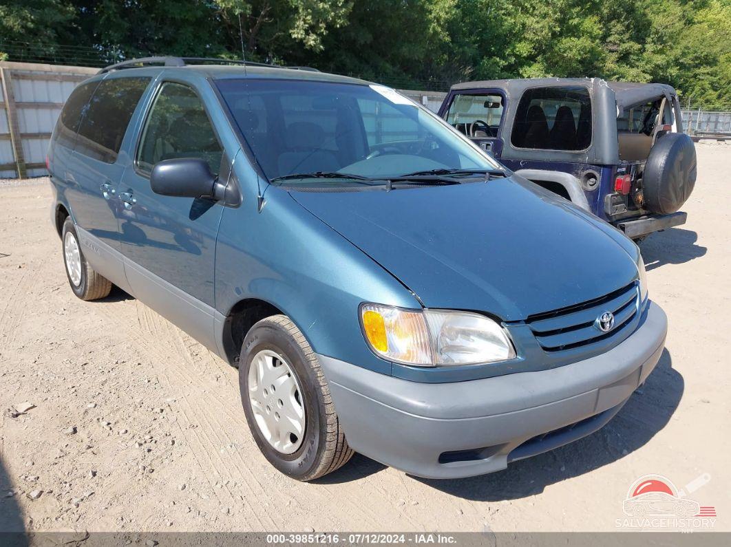 4T3ZF13CX1U321428 2001 TOYOTA SIENNA photo no. 3