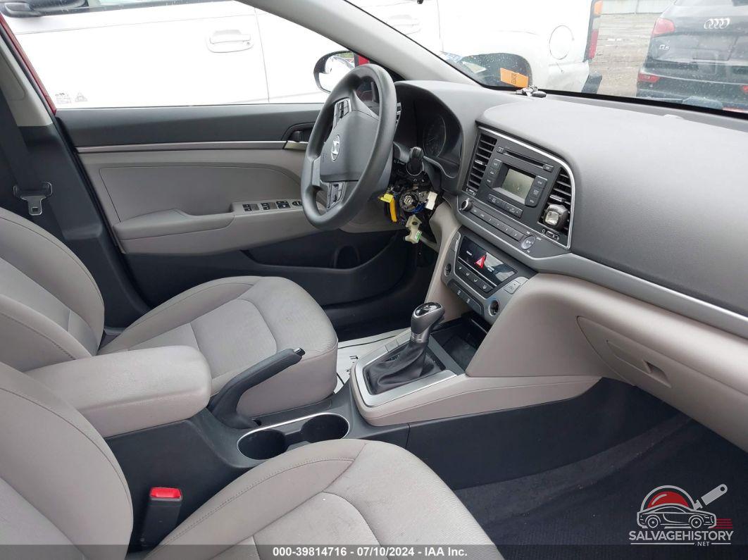 KMHD74LFXHU400538 2017 HYUNDAI ELANTRA photo no. 5