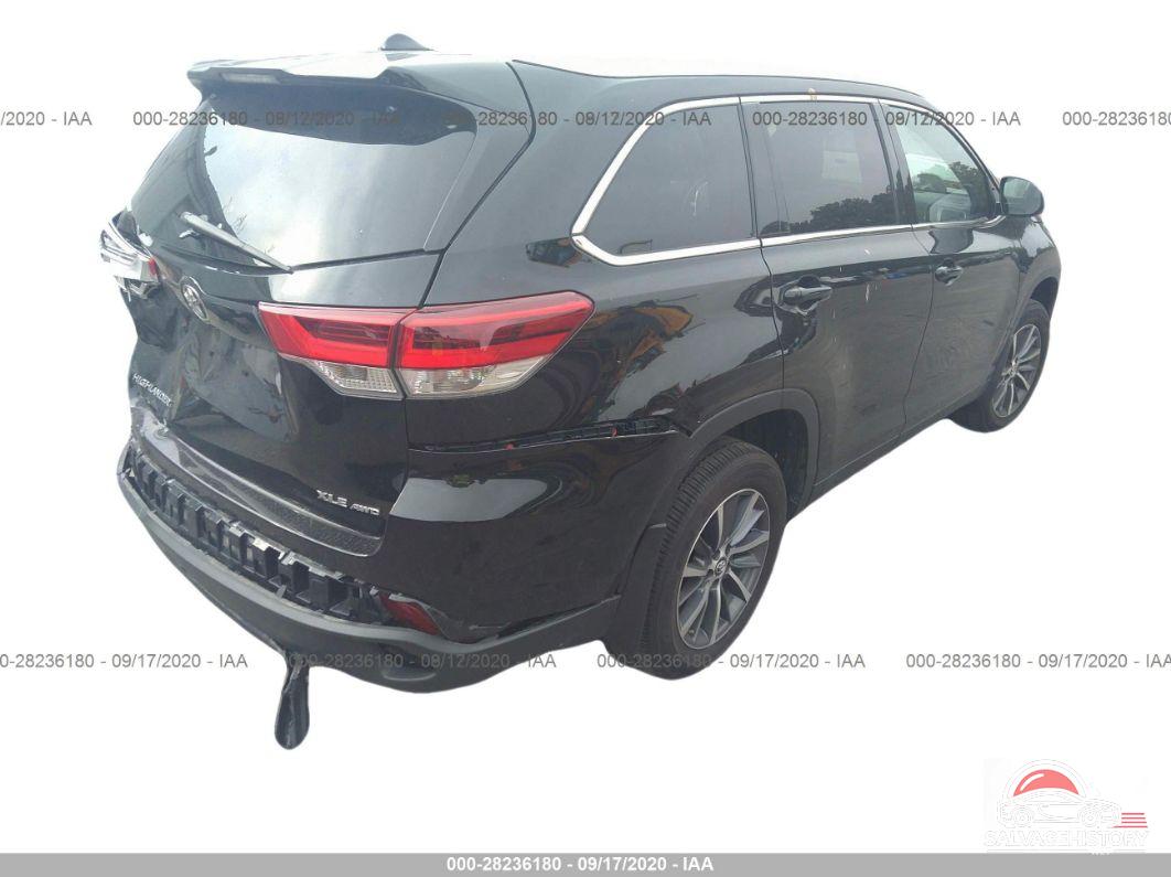 5TDJZRFH4KS589646 2019 TOYOTA HIGHLANDER photo no. 4