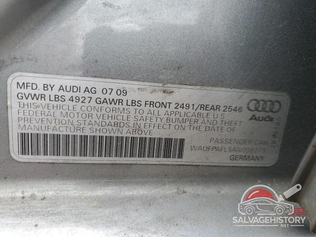 WAUFFAFL5AN008273 2010 AUDI A4 photo no. 12