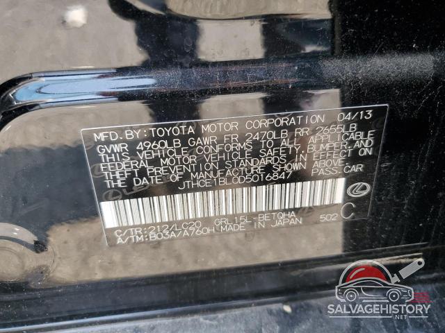 JTHCE1BL0D5016847 2013 LEXUS GS350 photo no. 12