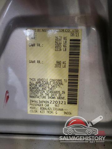 1N4AL3APXEN220321 2014 NISSAN ALTIMA photo no. 12