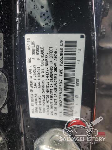 1HGCP2F87AA098247 2010 HONDA ACCORD photo no. 13