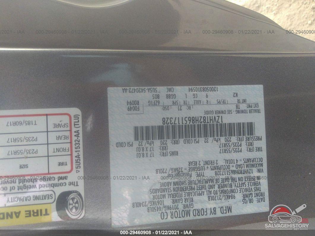 1ZVHT82H865117328 2006 FORD MUSTANG photo no. 9