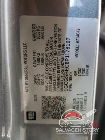 1GCGSBEC6P1178197 2023 CHEVROLET COLORADO photo no. 13