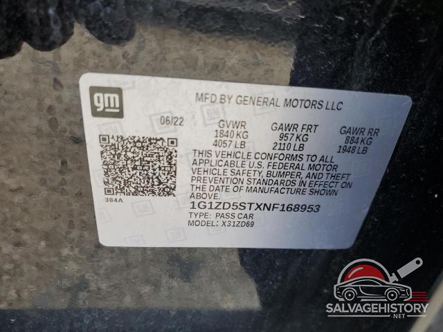 1G1ZD5STXNF168953 2022 CHEVROLET MALIBU photo no. 12