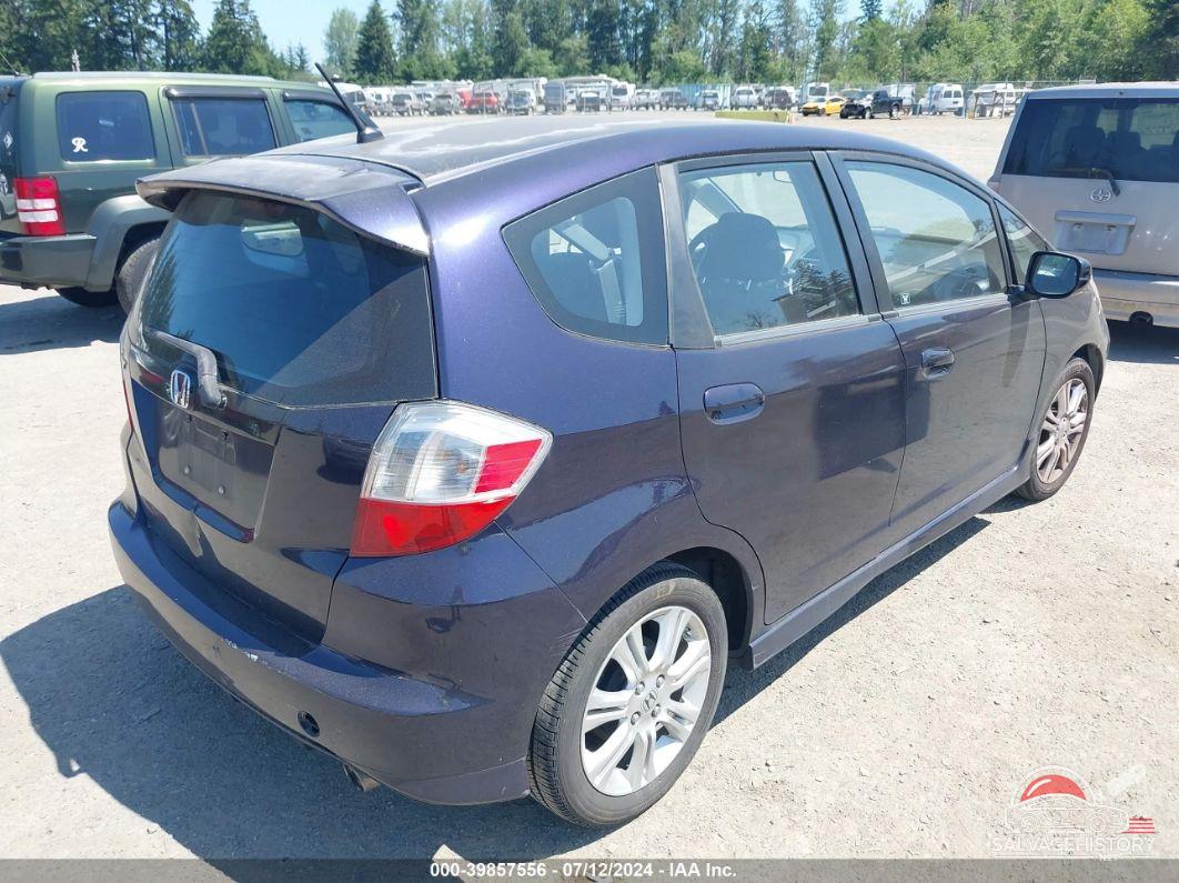 JHMGE88639S033050 2009 HONDA FIT photo no. 4