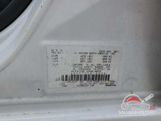 4A32B2FF7CE012290 2012 MITSUBISHI GALANT photo no. 12