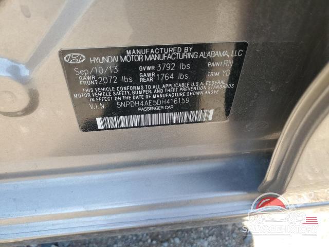 5NPDH4AE5DH416159 2013 HYUNDAI ELANTRA photo no. 12