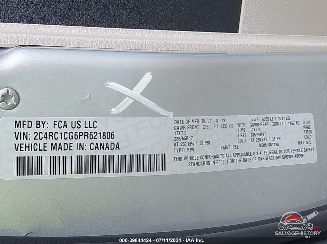 2C4RC1CG6PR621806 2023 CHRYSLER VOYAGER photo no. 9
