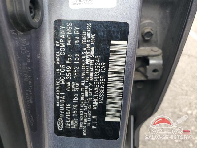 KMHCT5AE9HU329243 2017 HYUNDAI ACCENT photo no. 12