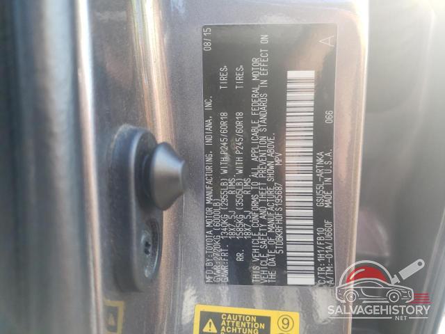 5TDBKRFH0FS195687 2015 TOYOTA HIGHLANDER photo no. 13