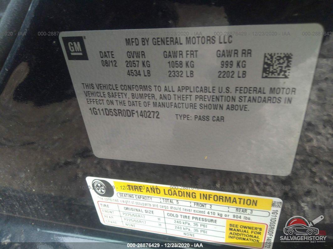 1G11D5SR0DF140272 2013 CHEVROLET MALIBU photo no. 9